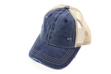 Stone Washed Mesh Back Cotton Cap