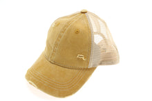 Stone Washed Mesh Back Cotton Cap