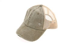 Stone Washed Mesh Back Cotton Cap