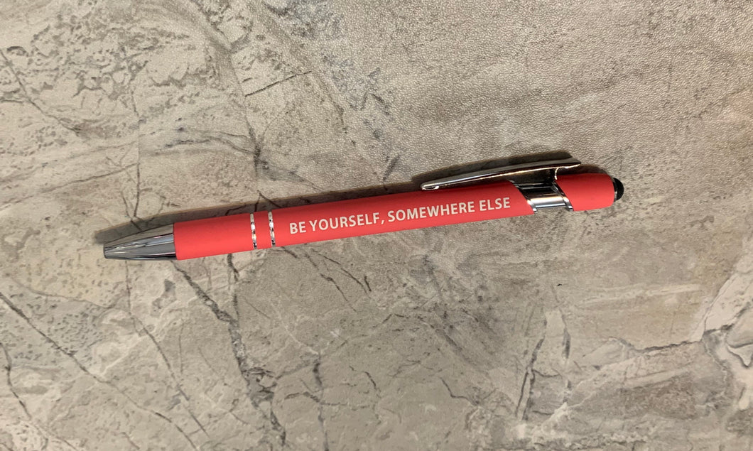 Be yourself, somewhere else