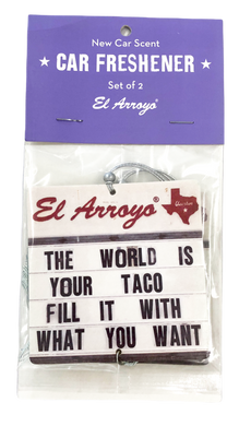 World Is Your Taco Air Freshner