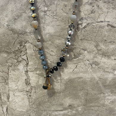 Black/ Gold Bead Necklace